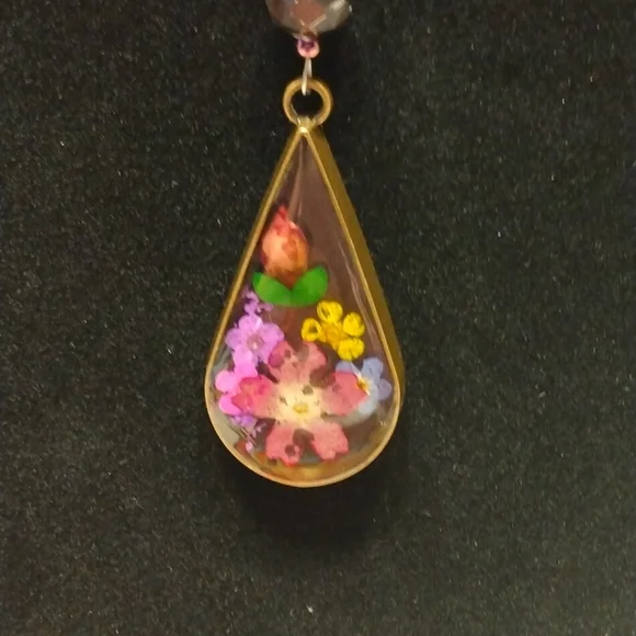 💖(2 for $20)Beaded handmade necklace with amethyst and faceted garnet - Picture 2 of 5